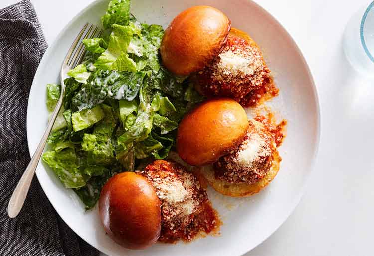 Plated Review - Saucy meatball sliders